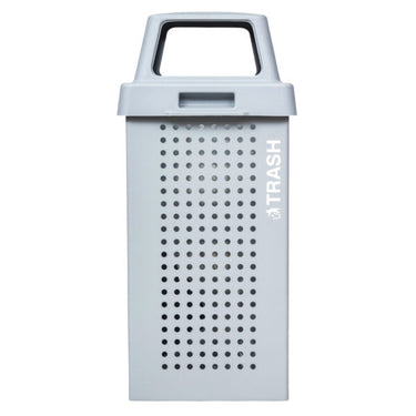 Square Trash - hammered gray gloss